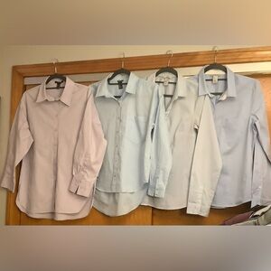 Forever 21 2(Size XS,S) & H&M 2(Size 10,12) Dress Shirt Bundle of 4 Sale EUC